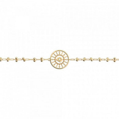 Bracelet femme, bracelet chaine or et oxyde de zirconium Astrale GEORGETTES