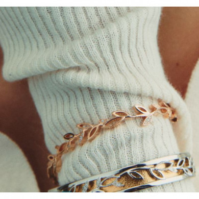 Bracelet Femme Argent GEORGETTES Ligne Arbre de vie II 8mm