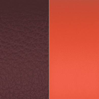 Cuir GEORGETTES bague Prune/Orange Sanguine