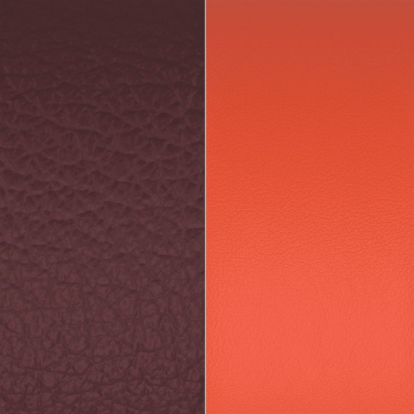 Cuir GEORGETTES bague Prune/Orange Sanguine