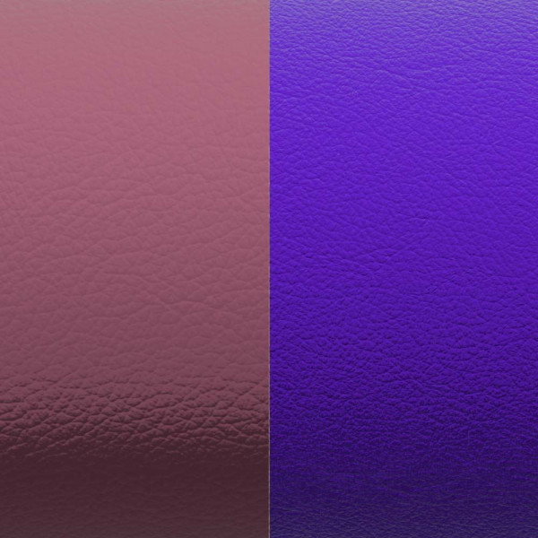 Cuir GEORGETTES bracelets manchettes Parme métalisé et Améthyste