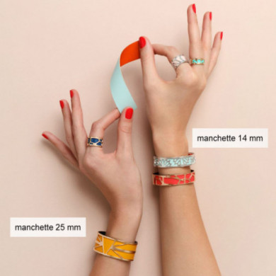 Bracelet or GEORGETTES Pure Martelée 14mm