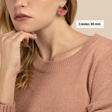 Créoles or GEORGETTES Girafe 30mm