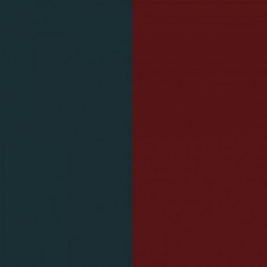 Cuir GEORGETTES bague Pétrole et Framboise