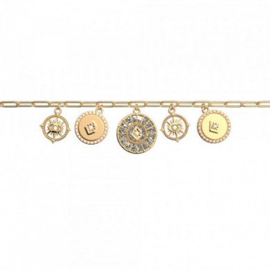 Bracelet femme, bracelet chaine or et oxyde de zirconium Astrale GEORGETTES