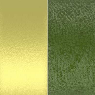 Cuir GEORGETTES Pendentif, Bracelet jonc, Bracelet chaîne Anis Irisé et Avocat