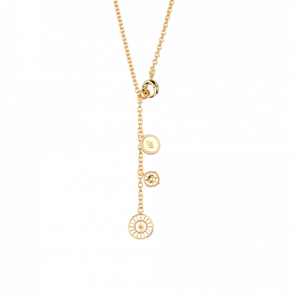 Collier Femme Or GEORGETTES Astrale précieuse forme Y