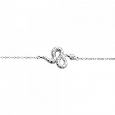 Bracelet argent LES GEORGETTES Serpent précieux