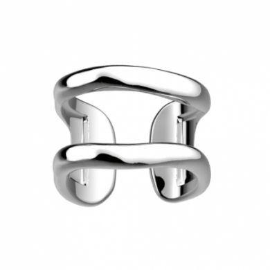Bague Femme Argent GEORGETTES Pure organique 12 mm