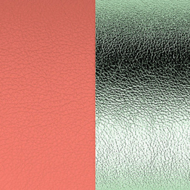 Cuir GEORGETTES boucles d'oreilles Bouquet et Aquamarine