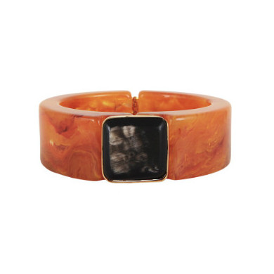 Bracelet GAS Bijoux ARTY acetate et corne noire