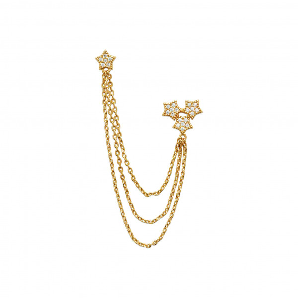 Boucles d’oreilles or femme étoile
