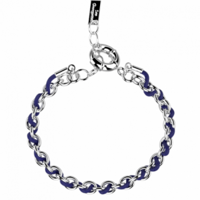Bracelet Femme Argent GEORGETTES Fregate Bleu Marine
