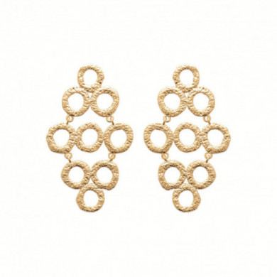 Boucles d’oreilles or femme géométrique