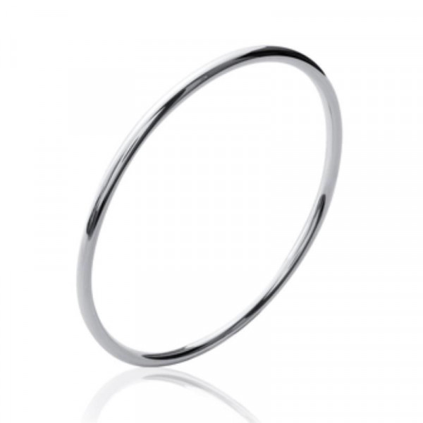 Bracelet femme jonc argent rond 3mm