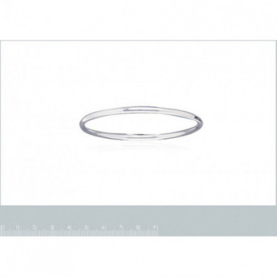 Bracelet femme jonc argent rond 3mm