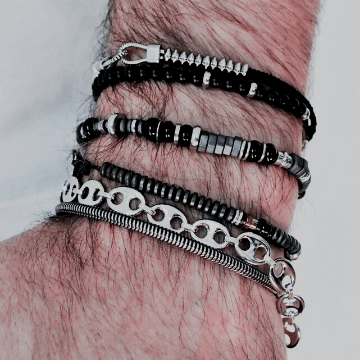 Bracelets Homme tendances acier plaqué or argent 925 pierres naturelles bijouterie influences orléans