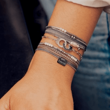 Bracelets multi-tours femme homme tendances acier plaqué or argent 925 pierres naturelles bijouterie influences orléans