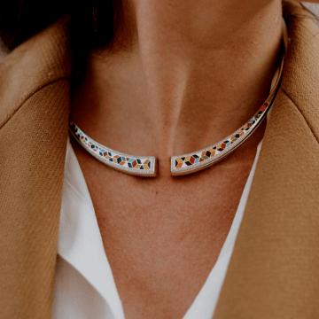 Colliers pendentif  Femme tendances acier plaqué or argent 925 pierres naturelles bijouterie influences orléans