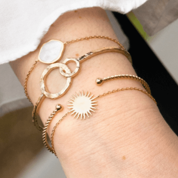 bracelet  ana & cha plaqué or Bijoux  tendance femme Influences bijouterie Orléans 