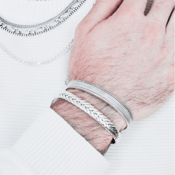 BRACELETS homme argent 925 plaqué Or acier pierre pas cher tendance massif grosse maille Gourmette jonc  petit fin.png